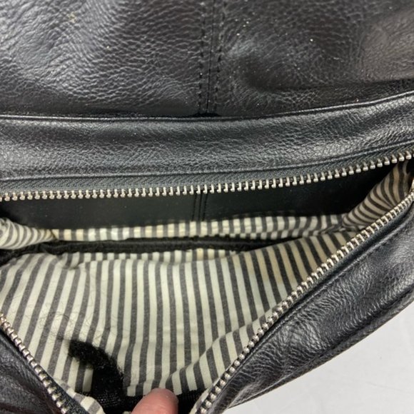 Brandy Melville Black Leather Backpack Drawstring - Picture 12 of 15